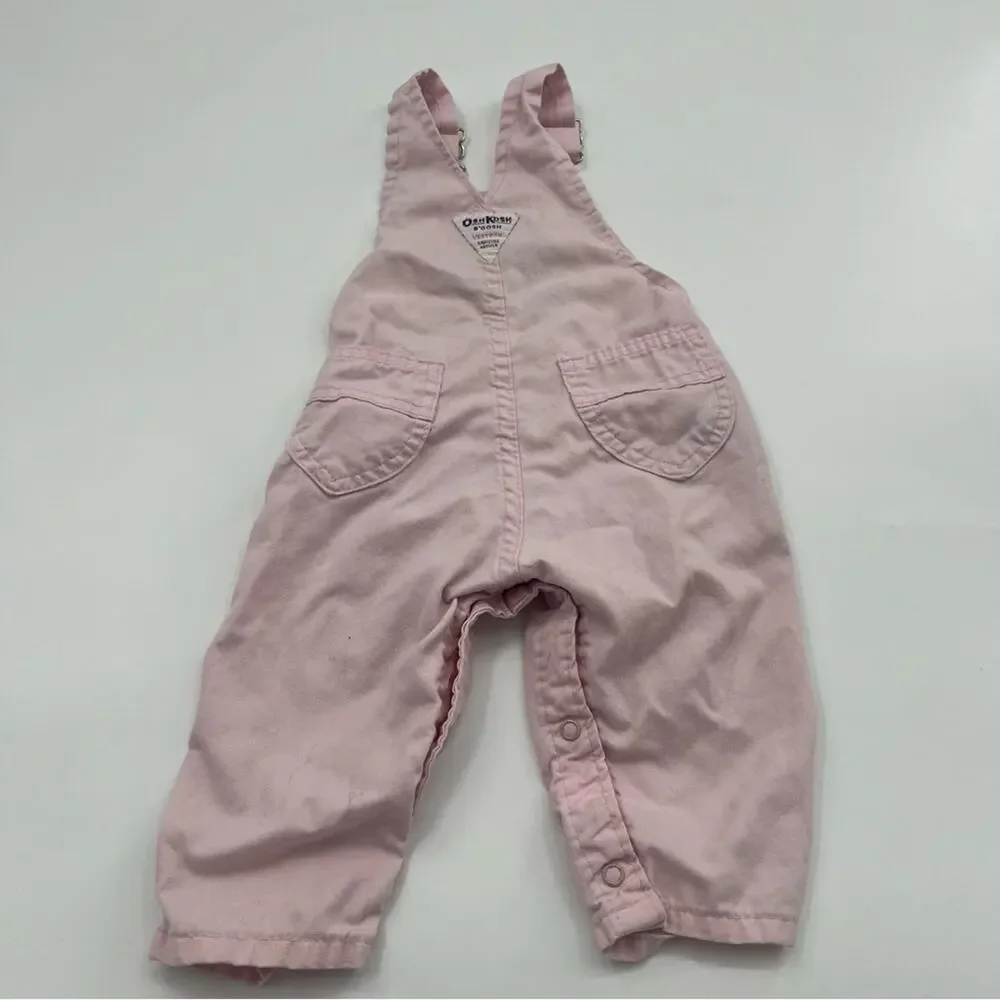Vintage Oshkosh B’Gosh Vestbak Overalls Pink Made in the USA